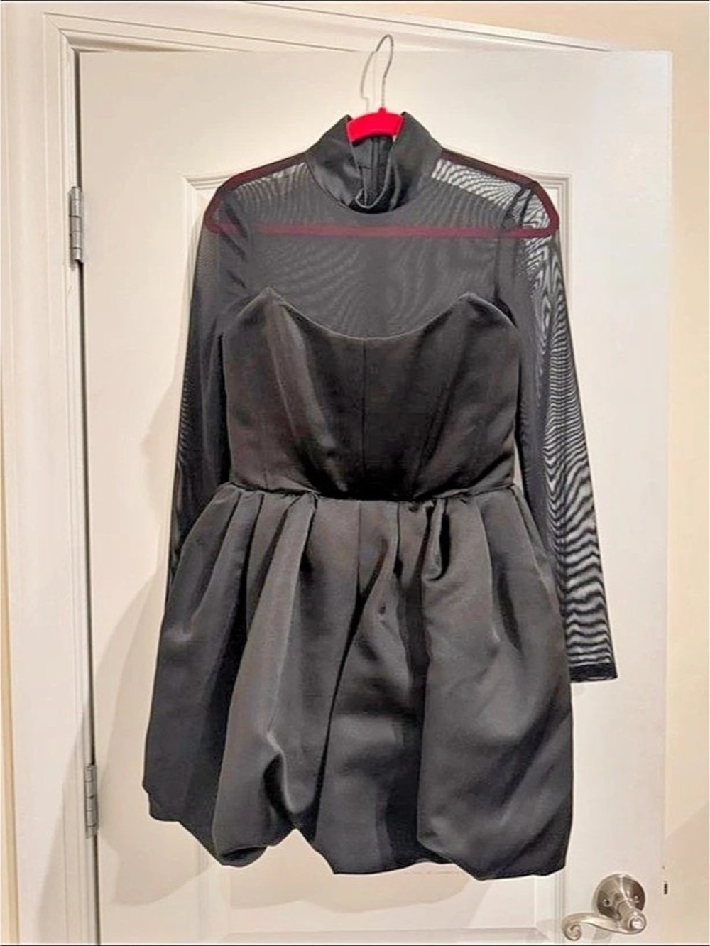 Club L London Mesh Sleeve Mini Dress Size 6 Like New